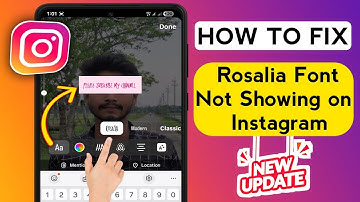 How to Fix Rosalia Font Not Showing on Instagram (2025) | Rosalia Font Problem Solved