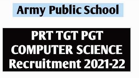 PRT TGT PGT COMPUTER SCIENCE VACANCY 2021  | DSSSB TGT-PGT COMPUTER SCIENCE