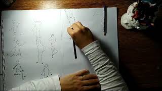 Görsel sanatlar dersi 5. ve 6. sınıflar kolay hareketli insan figürü çizimi