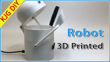 3D printed fun eating robot