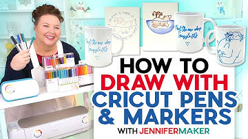 How To Draw With Cricut Pens And Markers | Make Cards, Posters, Mugs!
