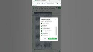 Sheets and Excel remove duplicates fast