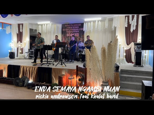 Enda Semaya Ngambi Nuan - Rickie Andrewson feat Khalat Band | Kampung Sebayor, Samarahan | Liveband class=