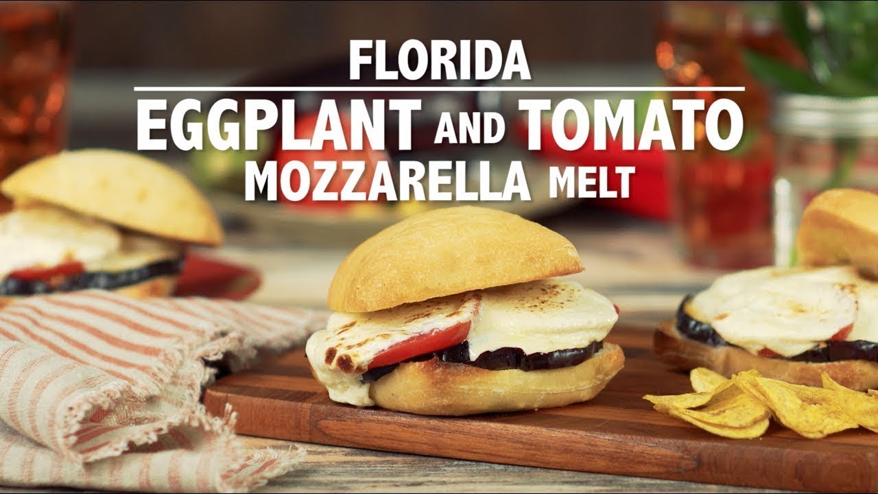 tomatoes in pots Fresh! Florida Eggplant Tomato and Mozzarella Melt