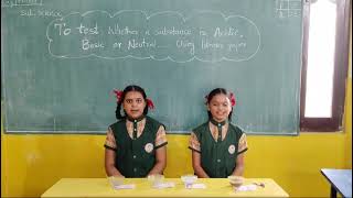 TO TEST WHETHER A SUBSTANCE IS ACIDIC, BASIC OR NEUTRAL    USING LITMUS PAPER