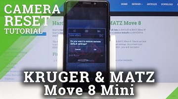How to Reset Mini Camera in Kruger & Matz MOVE 8 - Camera Default Settings