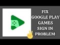 Fix google play games sign in problem  tech solutions bar