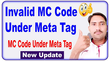 invalid mc code under meta tag morpho | invalid mc code under meta tag sbi kiosk |