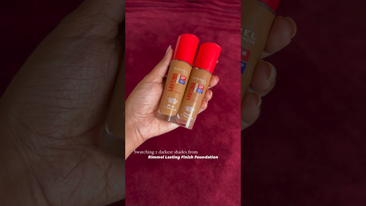 Rimmel Lasting Finish Foundation 500 - Toffee (My Shade) & 510 - Cinnamon (darkest shades in 🇮🇳)