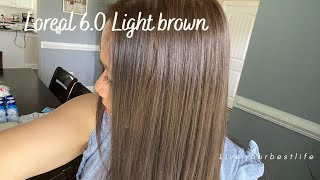 WARNAIN RAMBUT SENDIRI DI RUMAH TANPA BLEACHING?! | Loreal Ultra Light Ash Brown