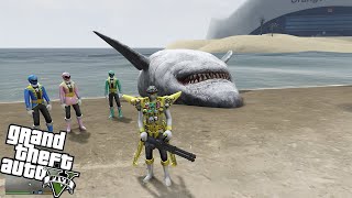 SIÊU NHÂN HẢI TẶC SĂN CÁ MẬP MEGALODON VÀ CÁI KẾT TRONG GTA5