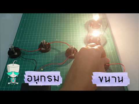 วิทย์. ป.6 : ไฟฟ้า 👍เปรียบเทียบการต่อหลอดไฟ ระหว่างวงจรไฟฟ้าแบบอนุกรมและแบบขนาน