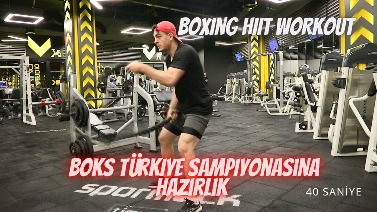 Boks Türkiye şampiyonasına hazırlık 6.BÖLÜM / BOKS İÇİN HİİT ANTRENMANI / BOXİNG HİİT WORKOUT