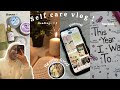 Self care day   shower  healthy food  journaling 