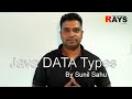Java Data Types   #Java  #DataTypes  #SunilOS #RaysTec