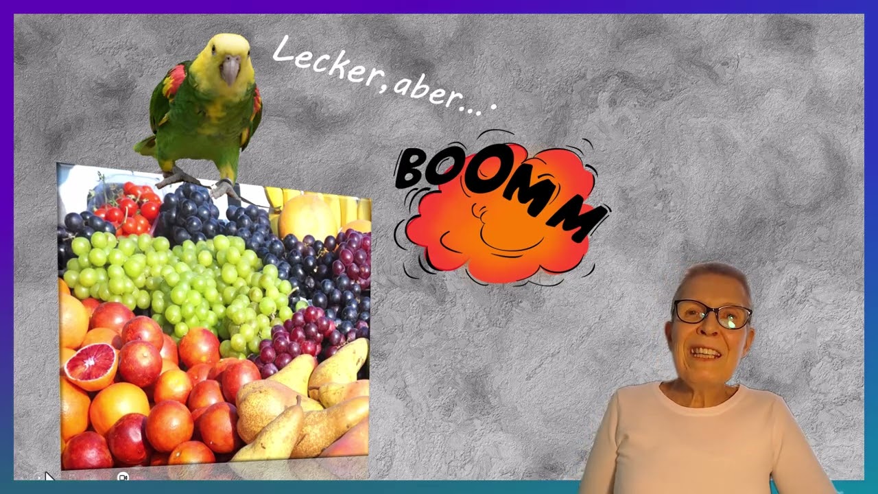 Papageien: Fruchtzucker