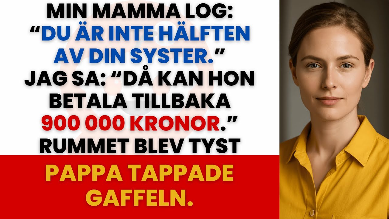 DU ÄR HÄLFTEN AV DIN SYSTER, SA DE — JAG AVSLÖJADE HEMLIG SUMMA: 900 000 KRONOR