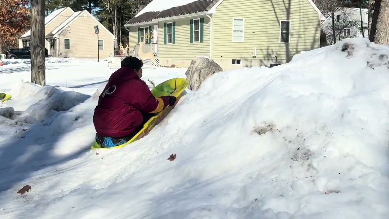 The BEST Sledding Hill Ever 
