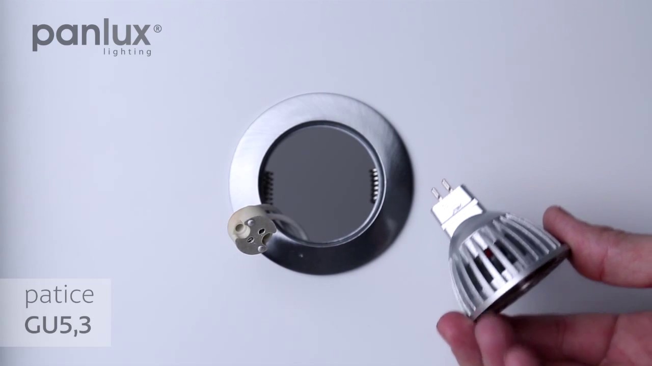 PANLUX POMOCNÍK | Jak vyměnit žárovku v podhledu? Patice GU10 a GU5,3 -  YouTube