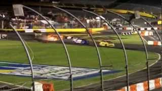 2012 GRC-Global Rallycross-MAIN EVENT-Tanner Foust and Heikkenen own Travis Pastrana