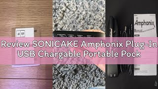 Review SONICAKE Amphonix Plug-In USB Chargable Portable Pocket Guitar Bass Headphone Amp Carry-On Bl