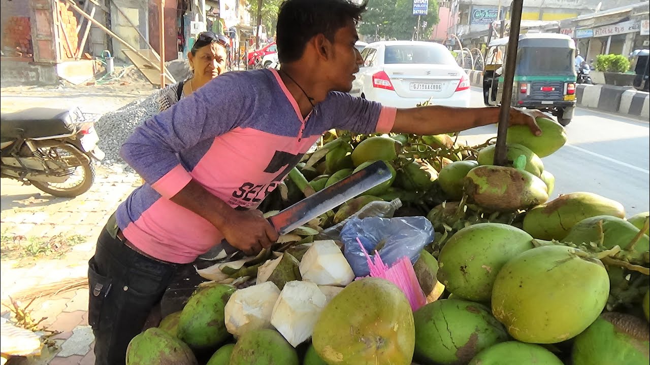 Buying Fresh Green Coconut Water from our Favourite Daily Coconut