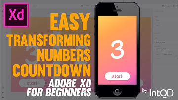 EASY Transforming Numbers Countdown Animation in ADOBE XD