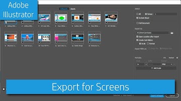Adobe Illustrator - Export for Screens