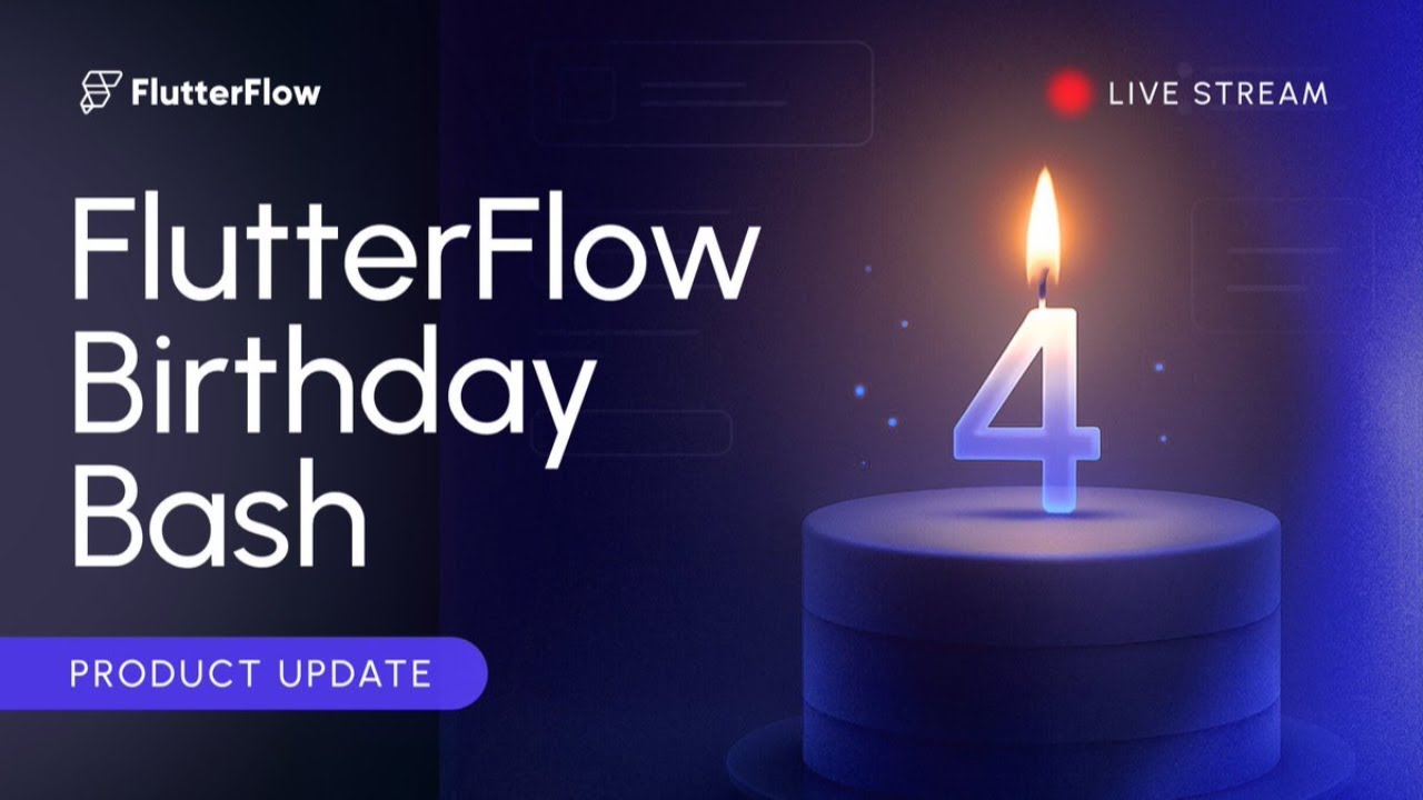 FlutterFlow 4‑Year Celebration | Product Updates Livestream - YouTube