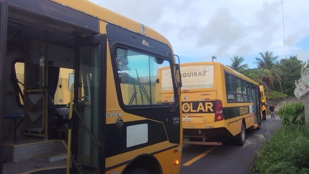 FICAMOS PRESOS! 3 ônibus escolar trancado na rua estreita!