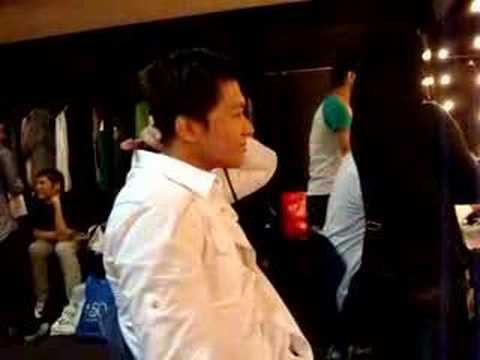 Ronnie Liang behind d cam rehearsal in asap May 25...