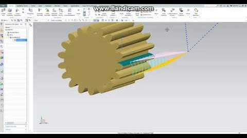 NXCAM Gear Manufacturing by Saw Tool(4 Axis Rot Table)