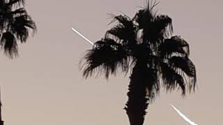 Starlink Falcon 9 launch from Vandenberg as viewed from Palm Springs, California.