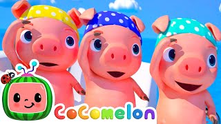 🏴‍☠️ Three Little Pirate Pigs at Sea 🏴‍☠️ | @CoComelon  | 🔤 Moonbug Subtitles 🔤