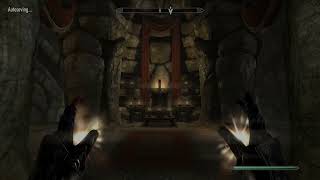 Bones go flying! Another Skyrim funny moment