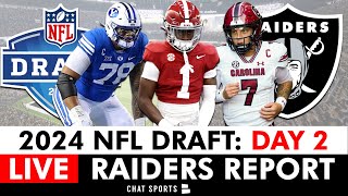 Raiders NFL Draft 2024 Live Day 2 Coverage For Round 2 \& Round 3