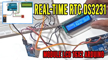 Menampilkan Jam dan Tanggal | Real-Time LCD 16x2  RTC DS3231 Arduino UNO