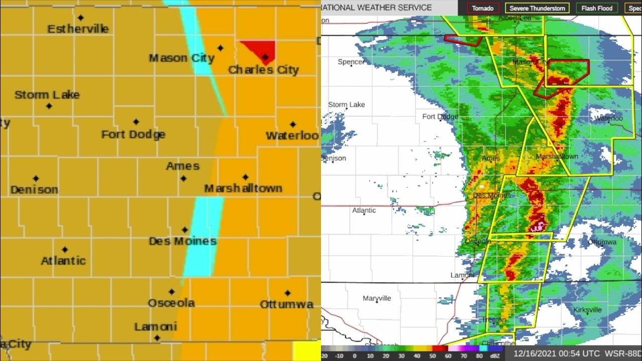 Radar 20211215 Iowa derecho YouTube