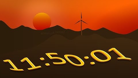 MatsClock 280097 - Free windmill PowerPoint Digital Clock PPT Timer