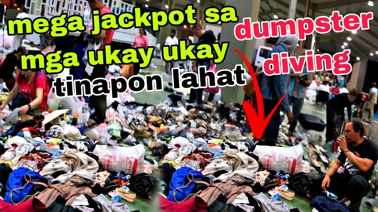 WOW‼️LIBRE SHOPPING NG UKAY UKAY SAPATOS DAMIT AT IBA PA GRABE ANG DAMI NAKUHA / DUMPSTER DIVING