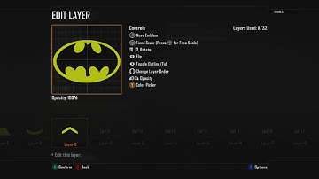 Black Ops 2 Emblem Tutorial "Batman Logo"