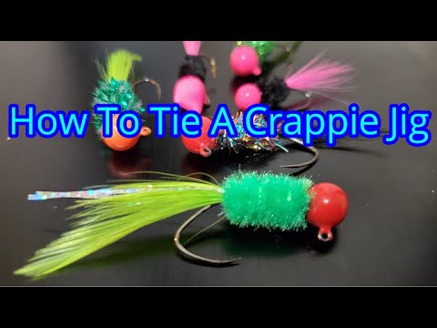 How To Tie A Crappie Jig, How To Make A Crappie Feather Jig