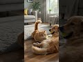 This Cat and Dog Playing With a Ball Is Too Cute to Handle 🥹#viral #trending #shorts #funny #pets