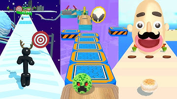 Sandwich Runner | Going Balls | Tall Man Run - Satisfying Mobile Games All Levels Gameplay MAX LEVEL