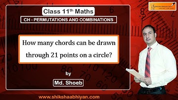 Q3 How many chords can be drawn through 21 points on a circle? - #CBSE Class 11 Maths