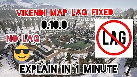 VIKENDI MAP LAG FIXED 0.10.0 , explain in 1minute |PUBG MOBILE