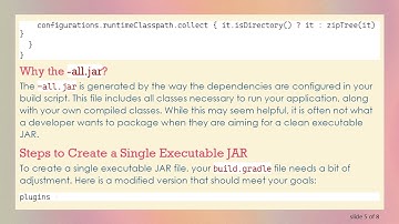 Creating a Single Executable JAR in Your Gradle Project