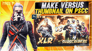 HOW TO MAKE VS THUMBNAIL IN PS CC || HOW TO MAKE 1 VS 4 THUMBNAIL ON PS CC || BY GW SAMEER