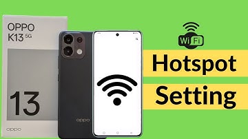 How to Turn ON HotSpot on oppo k13 5g/oppo k13 hotspot settings / not working / WIFI password change