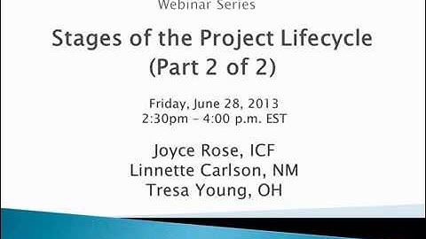 The Child Welfare Information Technology System Project Lifecycle, Part 2